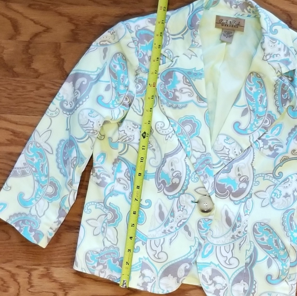 Peck and Peck Weekend  paisley jacket - Picture 6 of 7